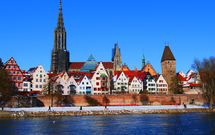 Ulm an der Donau im Winter